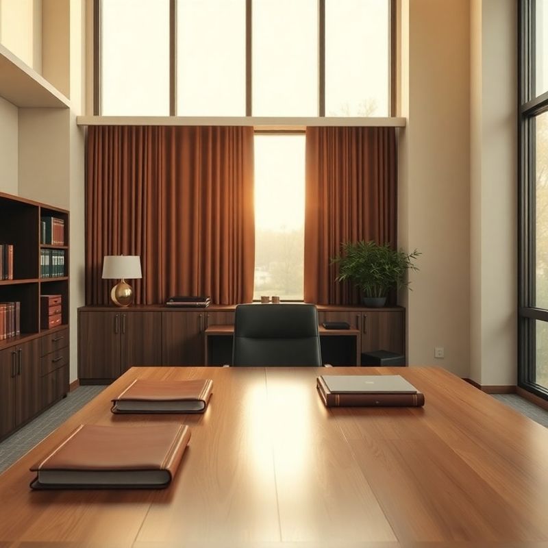 Interior de birou Grup Ionescu în Cluj-Napoca, în nuanțe de crem și burgundy