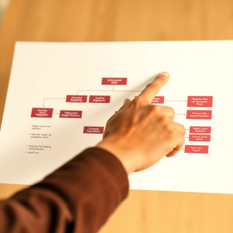 Diagramă de proces de planificare patrimonială pe hârtie crem